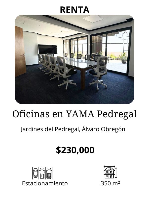 Oficina en renta en Yama Pedregal